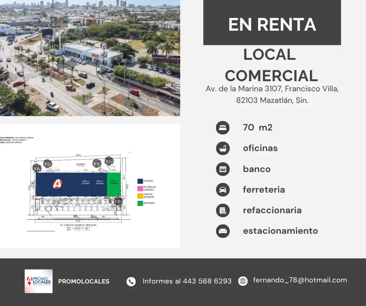 Local en renta en Francisco Villa, Mazatlán — foto 1 de 6