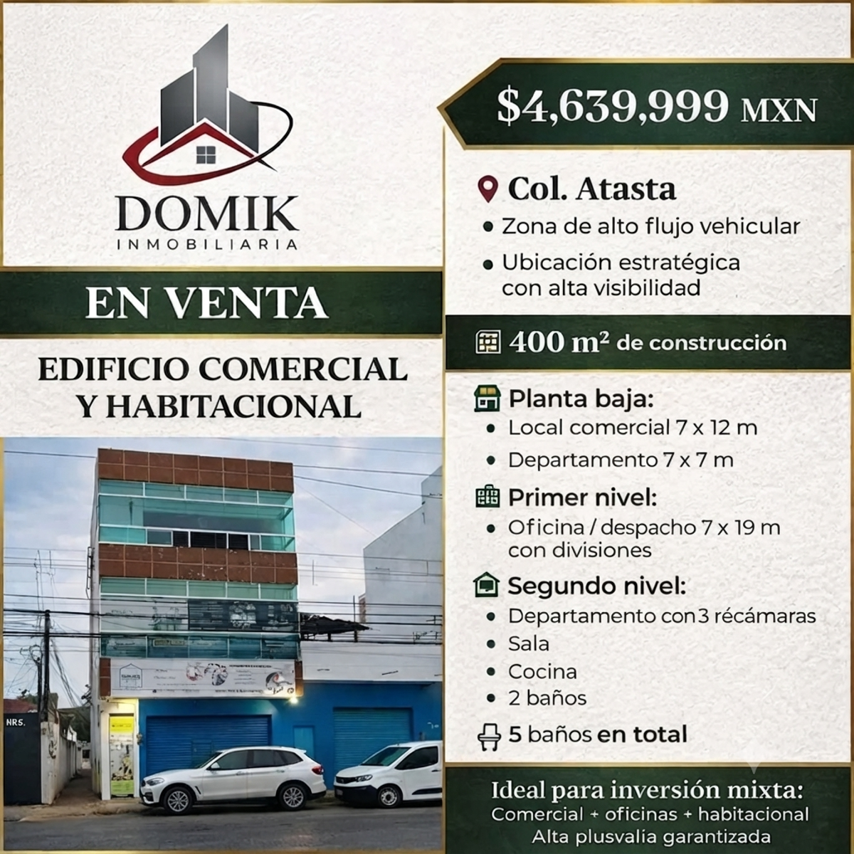 Edificio en venta en Atasta de Serra, Centro — foto 1 de 5