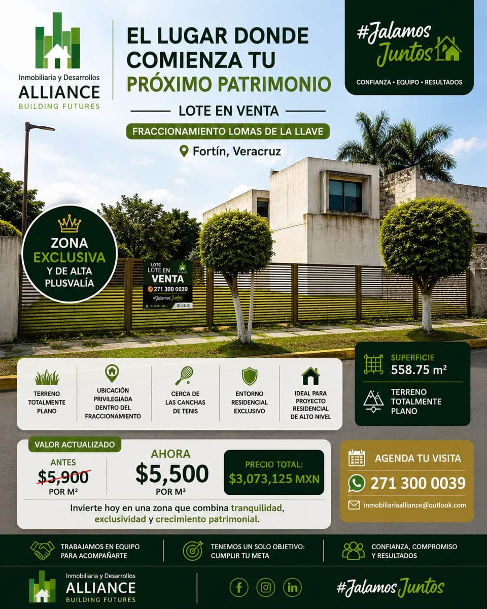 Terreno en venta en Lomas de la Llave, Fortín — foto 1 de 8