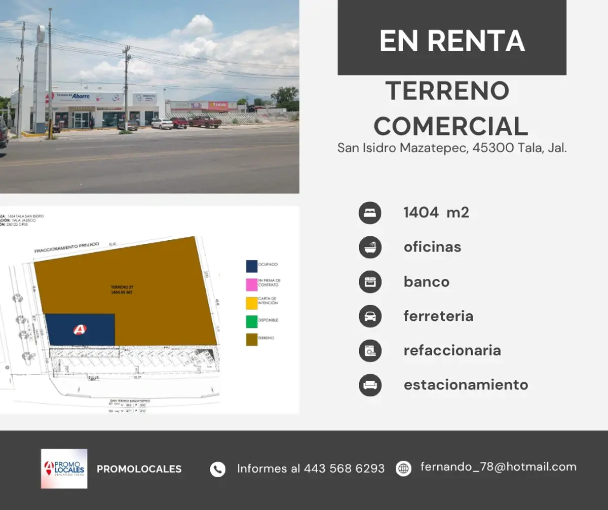 Terreno en renta en Tala Centro, Tala — foto 1 de 4