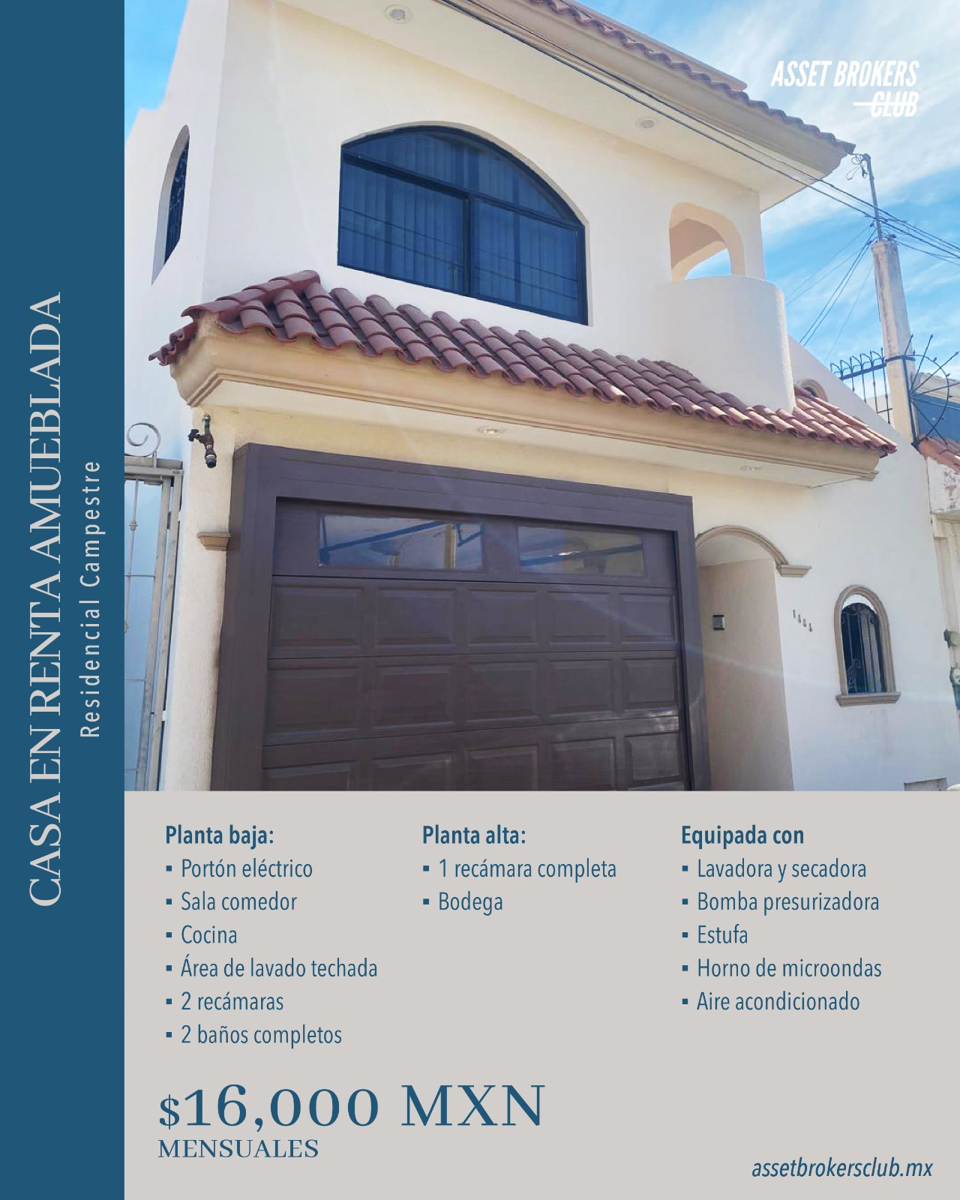 Casa en renta en Residencial Campestre, Ahome — foto 1 de 12