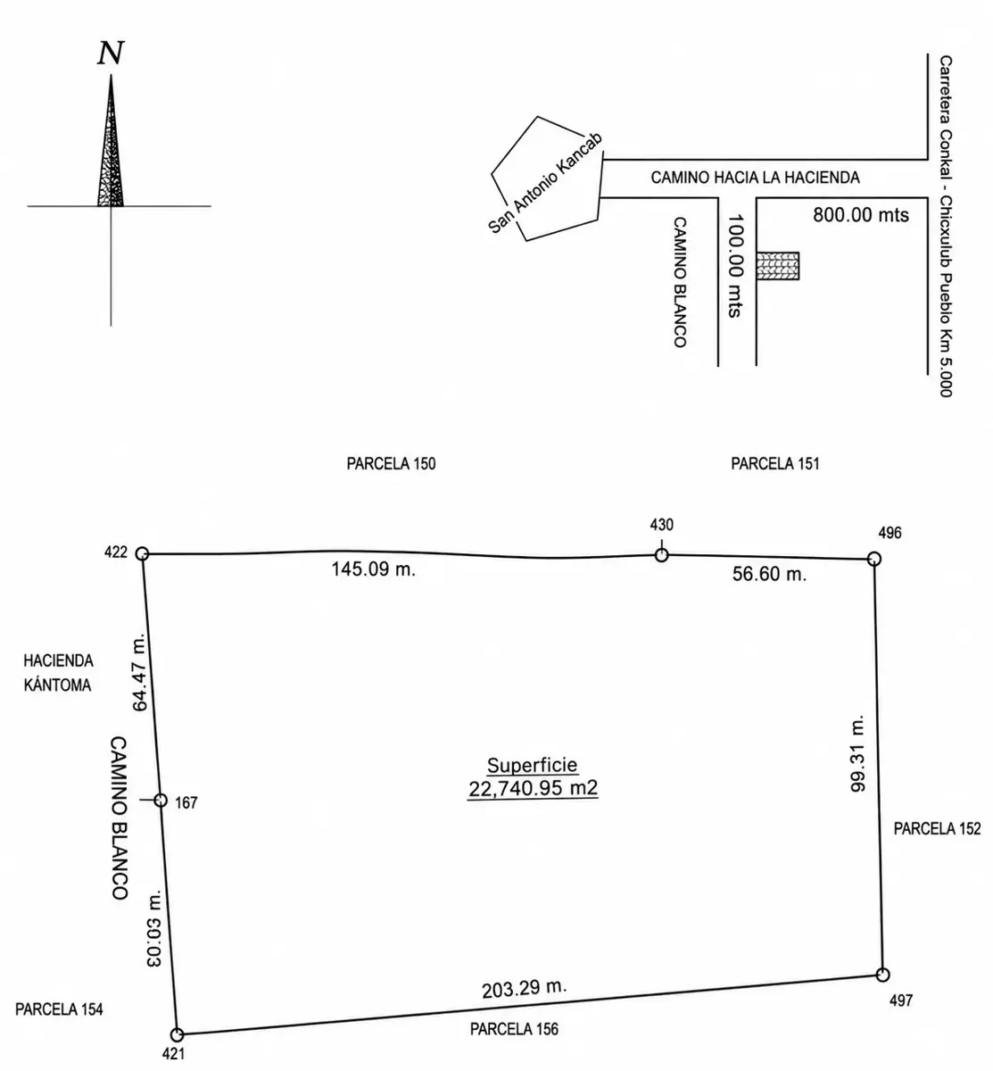 Terreno en venta, en zona Conkal Terreno en venta, en zona Conkal