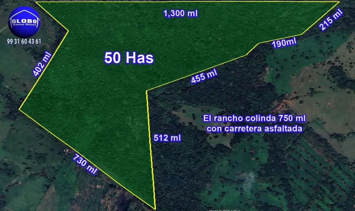 Finca-Rancho en venta en La Huasteca 1ra. Sección, Centro — foto 1 de 10