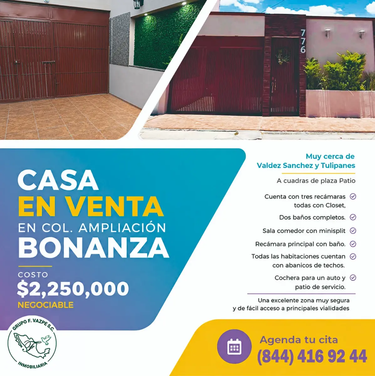 Casa en venta en Bonanza, Saltillo — foto 1 de 9