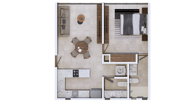 Departamento en venta en Santa Gertrudis Copo, Mérida — foto 2 de 16
