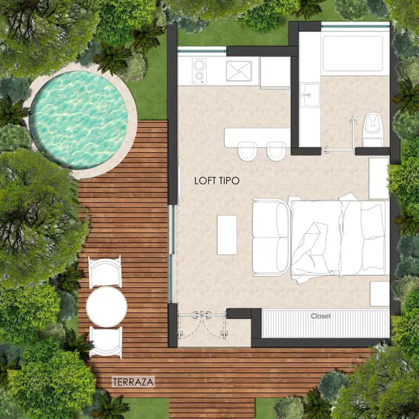 Departamento en venta en Ticopo, Acanceh — foto 2 de 19