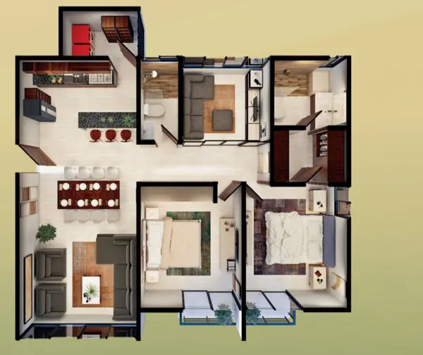 Departamento en venta en Temozon Norte, Mérida — foto 3 de 41