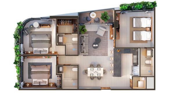 Departamento en venta en Campestre, Mérida — foto 2 de 22