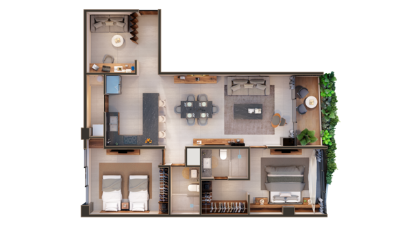 Departamento en venta en Campestre, Mérida — foto 2 de 22