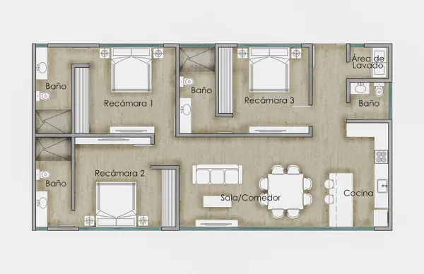 Departamento en venta en Temozon Norte, Mérida — foto 2 de 11