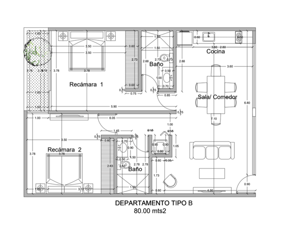 Departamento en venta en Temozon Norte, Mérida — foto 2 de 15