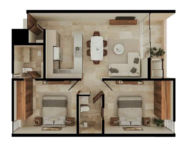 Departamento en venta en Dzibilchaltún, Mérida — foto 2 de 37