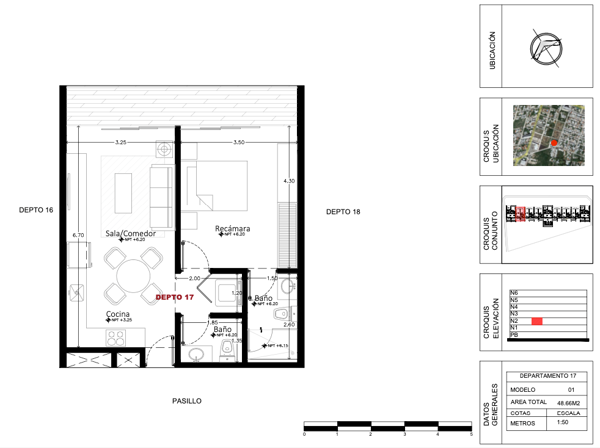 Departamento en venta en Monte Alban, Mérida — foto 3 de 17