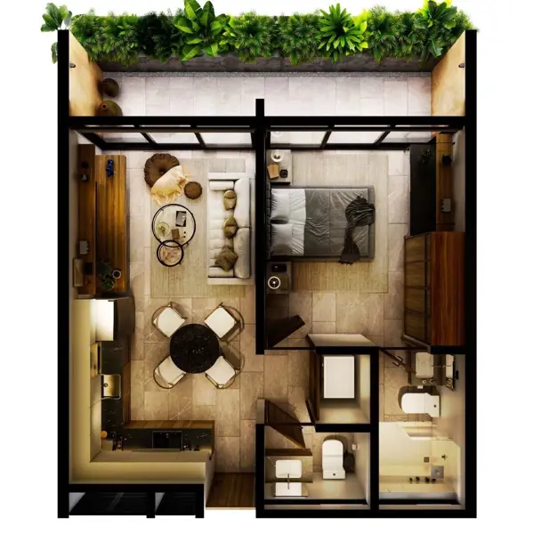 Departamento en venta en Monte Alban, Mérida — foto 2 de 17