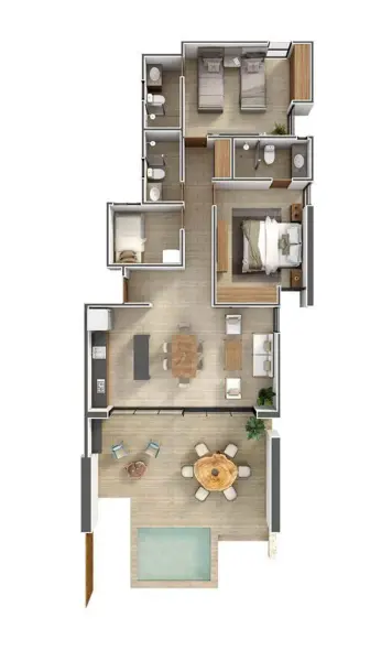 Departamento en venta en Chuburna Puerto, Progreso — foto 2 de 16