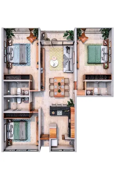 Departamento en venta en San Antonio Cucul, Mérida — foto 2 de 20