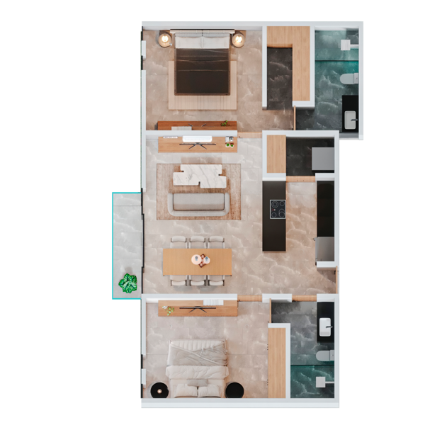 Departamento en venta en Temozon Norte, Mérida — foto 2 de 17