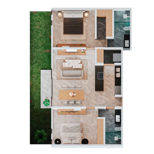 Departamento en venta en Temozon Norte, Mérida — foto 2 de 17