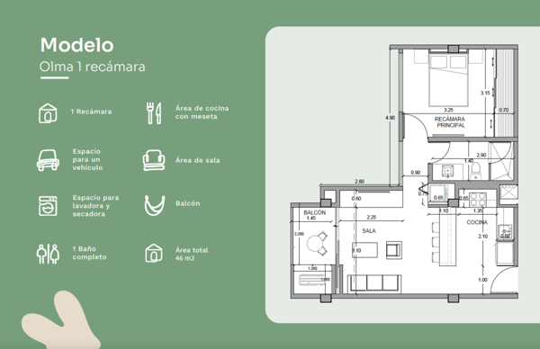 Departamento en venta en Dzitya, Mérida — foto 3 de 29