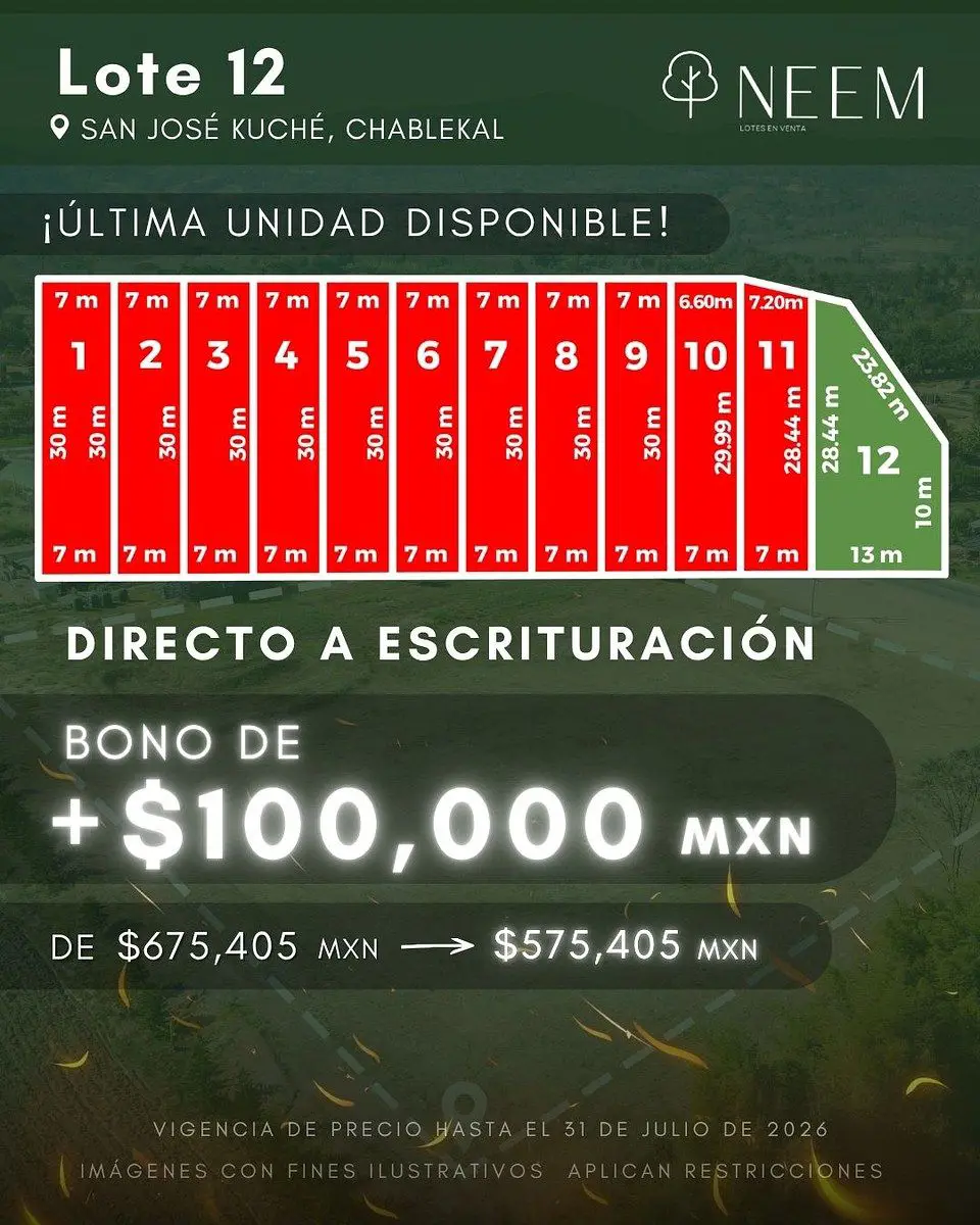 Terreno en venta en Chablekal, Mérida — foto 1 de 10