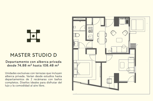 Departamento en venta en Santa Gertrudis Copo, Mérida — foto 2 de 28