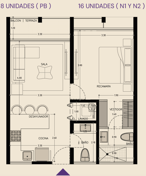 Departamento en venta en Temozon Norte, Mérida — foto 2 de 16