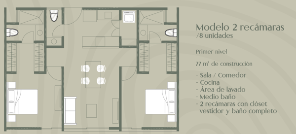 Departamento en venta en Temozon Norte, Mérida — foto 2 de 19