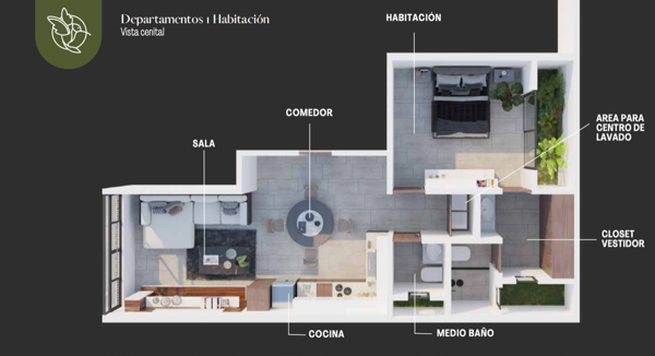 Departamento en venta en Temozon Norte, Mérida — foto 2 de 37