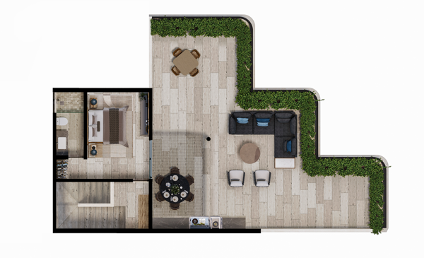 Departamento en venta en Campestre, Mérida — foto 3 de 17