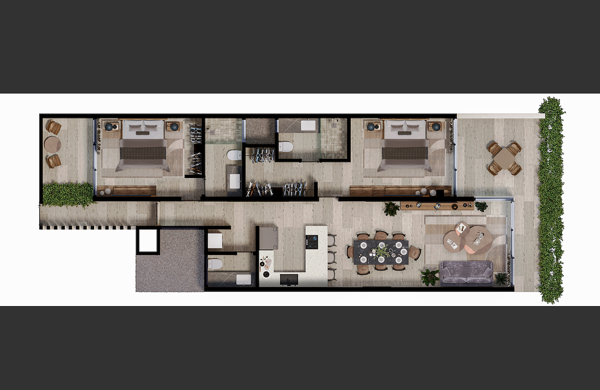 Departamento en venta en Campestre, Mérida — foto 2 de 14