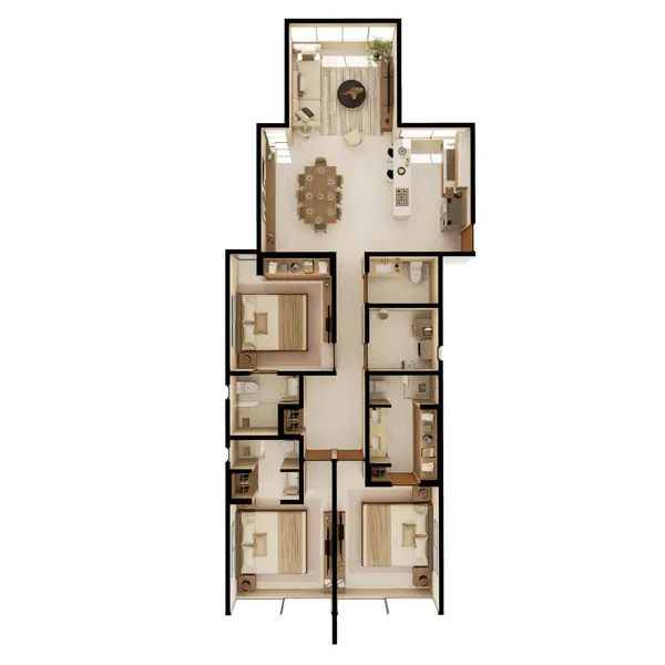 Departamento en venta en Tixcuytun, Mérida — foto 3 de 24