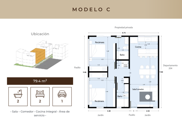 Departamento en venta en Residencial Camara de Comercio Norte, Mérida — foto 3 de 28