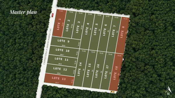 Terreno en Venta en Manilkara, Yaxkukul, Yuc.