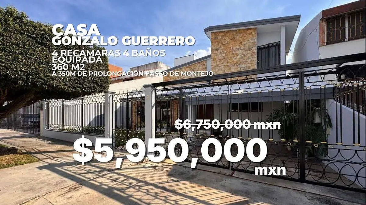 Casa en venta en Gonzalo Guerrero, Mérida — foto 1 de 25