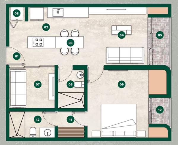 Departamento en venta en Temozon Norte, Mérida — foto 2 de 17