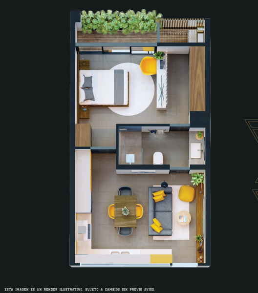 Departamento en venta en Sodzil Norte, Mérida — foto 3 de 23