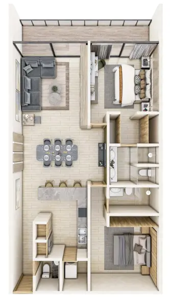 Departamento en venta en Chablekal, Mérida — foto 3 de 24