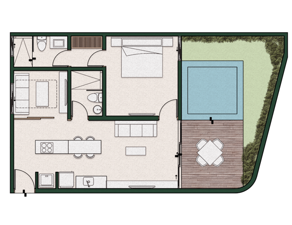Departamento en venta en Temozon Norte, Mérida — foto 2 de 20