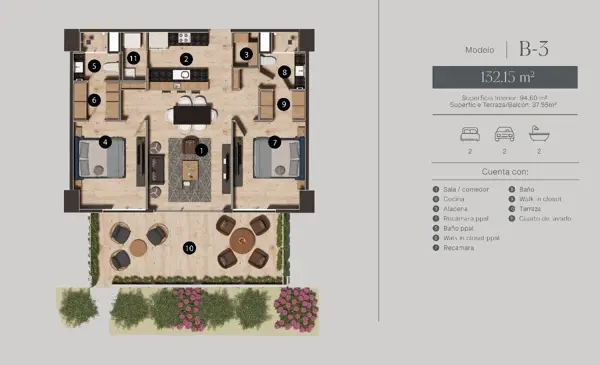 Departamento en venta en Santa Gertrudis Copo, Mérida — foto 2 de 20