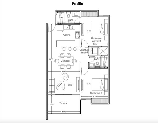 Departamento en venta en Temozon Norte, Mérida — foto 2 de 12
