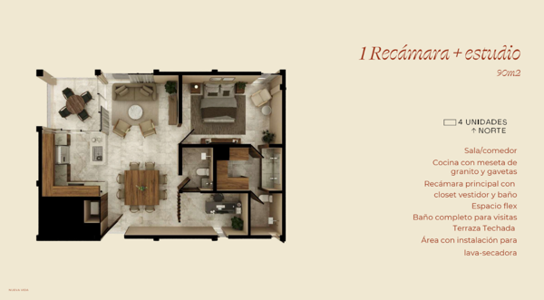 Departamento en venta en Montes de Ame, Mérida — foto 2 de 18