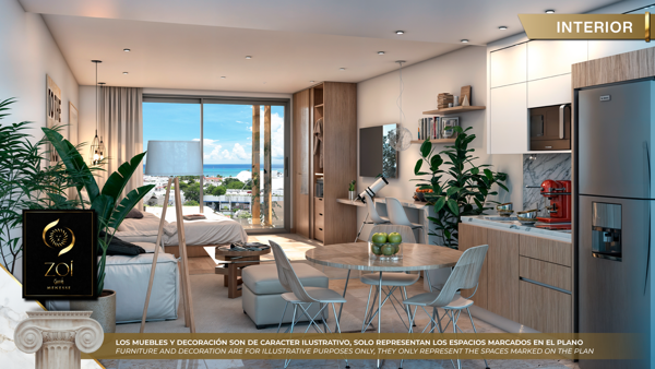 Departamento en venta en Playa del Carmen Centro, Playa del Carmen — foto 3 de 10