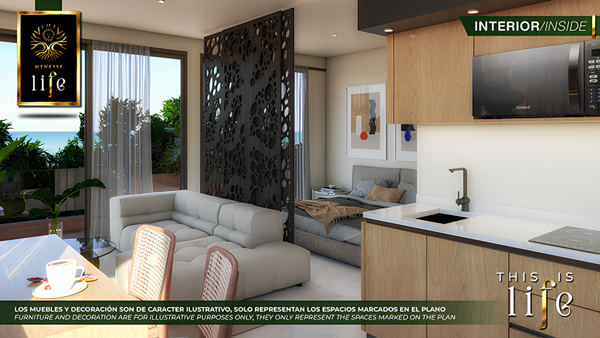 Departamento en venta en Playa del Carmen Centro, Playa del Carmen — foto 3 de 8