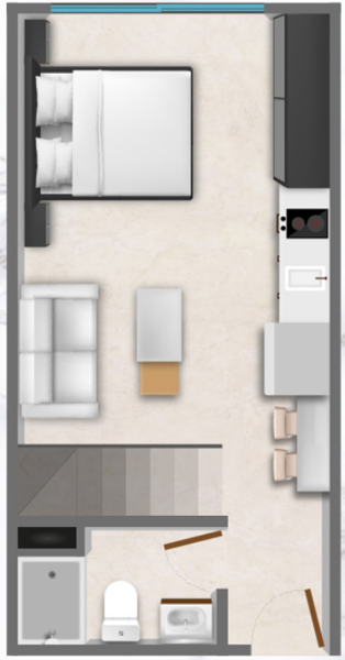 Departamento en venta en Playa del Carmen Centro, Playa del Carmen — foto 2 de 10