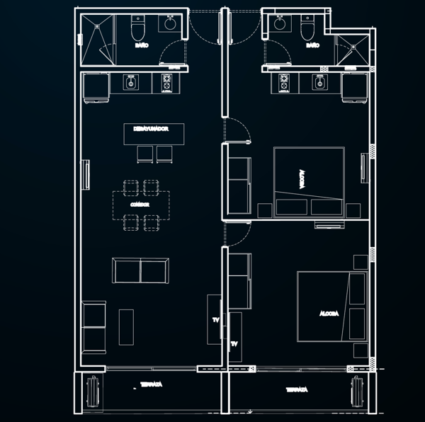 Departamento en venta en Playa del Carmen Centro, Playa del Carmen — foto 2 de 9