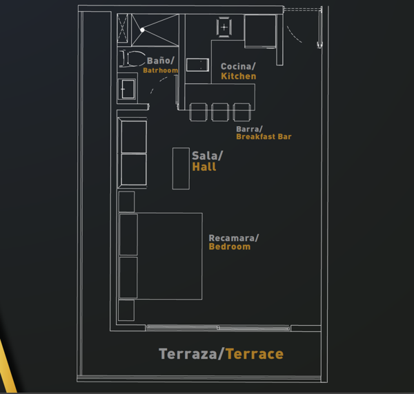 Departamento en venta en Playa del Carmen Centro, Playa del Carmen — foto 2 de 9