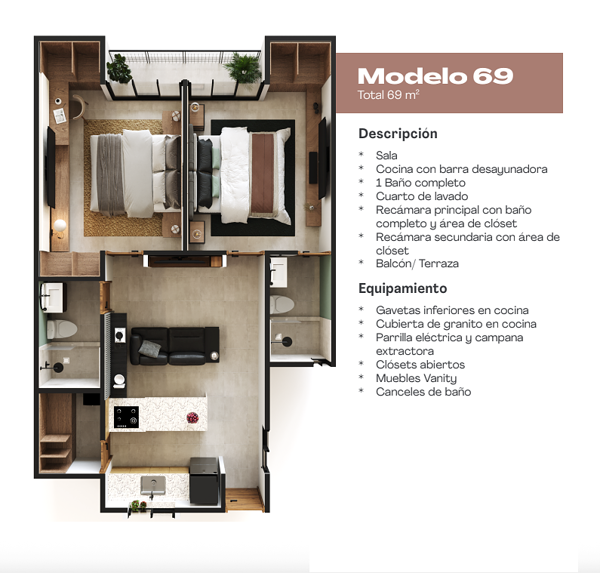 Departamento en venta en Diaz Ordaz, Mérida — foto 2 de 17