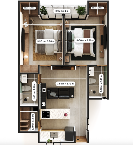 Departamento en venta en Diaz Ordaz, Mérida — foto 3 de 17