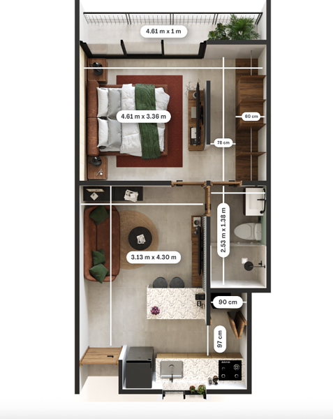 Departamento en venta en Diaz Ordaz, Mérida — foto 3 de 18