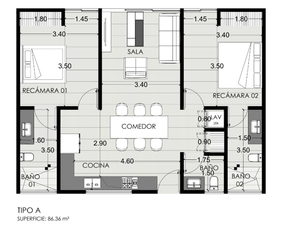 Departamento en venta en Temozon Norte, Mérida — foto 2 de 24
